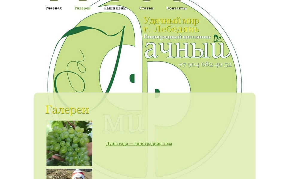 Виноградный питомник «Удачный мир»